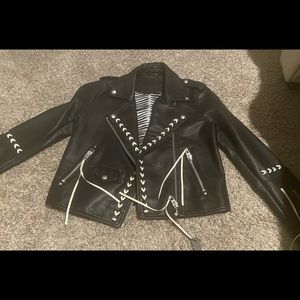 Faux Leather Moto Jacket  by BlankNyc